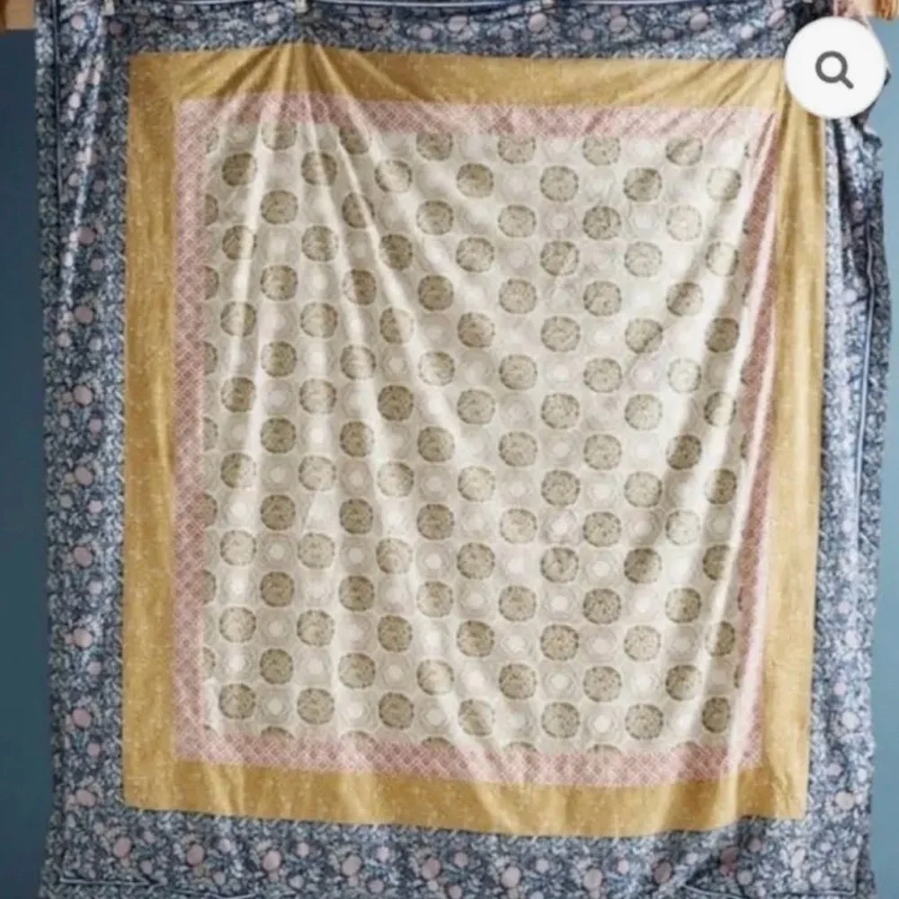 Anthropologie Megura Cream Queen Duvet Bedding Set